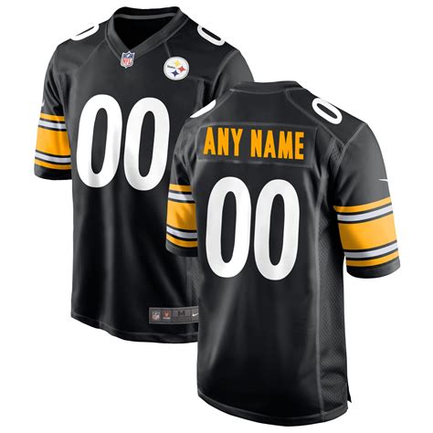 Pittsburgh Steelers Nike Custom Game Jersey - Black