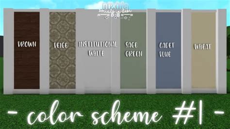 There is no SAGE GREEN in bloxburg | House color schemes, House color palettes, Blue color schemes