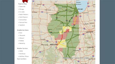 Illinois Highway Conditions Map | Printable Map