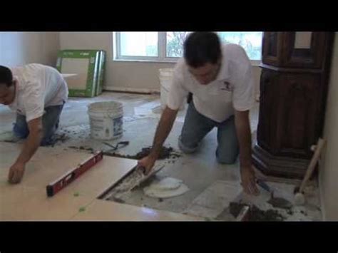 How To Install 24X24 Porcelain Tile Step By Step - YouTube