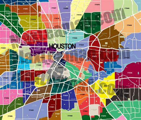 Printable HoUSton Zip Code Map – Printable Map of The United States