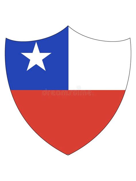 Bandera Formada Escudo De Chile Ilustración del Vector - Ilustración de ...