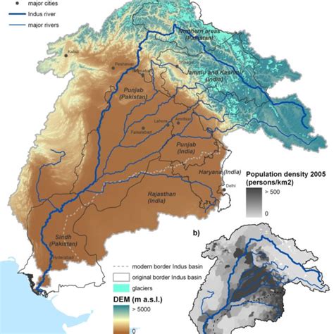 Climatology within the Indus basin: (a) major climatic zones 1950–2000... | Download Scientific ...