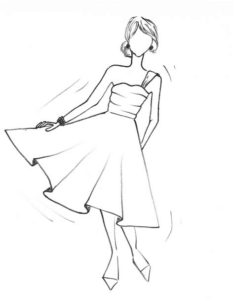 Easy Dress Drawing at GetDrawings | Free download