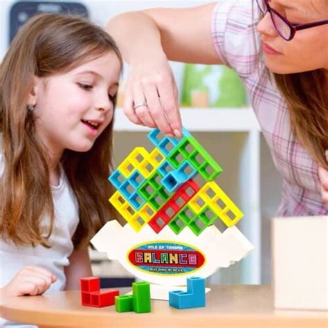 HOT Tetra Tower Game Stacking Blocks Balance Puzzle Assembly Bricks ...