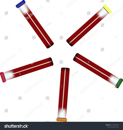 Vials Blood Vector Image Stock Vector (Royalty Free) 1778478146 ...