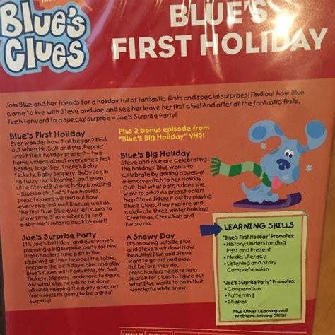 ~BNIP~ Blues Clues Blue's First Holiday DVD, Hobbies & Toys, Books ...