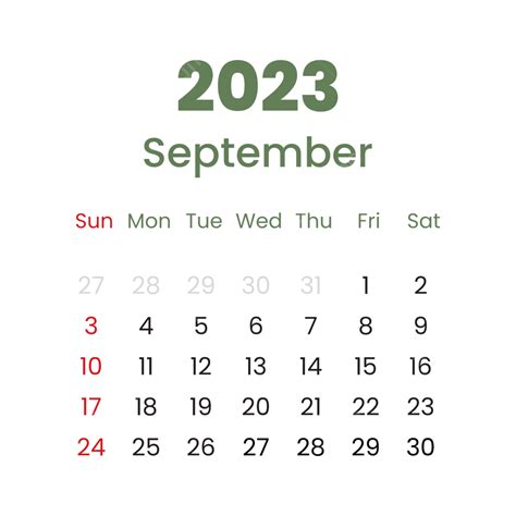 September 2023 Calendar Display Simple Style, 2023 Calendar, Simple ...