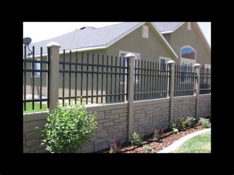 Semi Privacy Fence Styles - Terrific Modern Fence Designs Metal Of ...