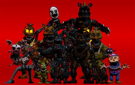 (SFM) Nightmare Animatronics : fivenightsatfreddys