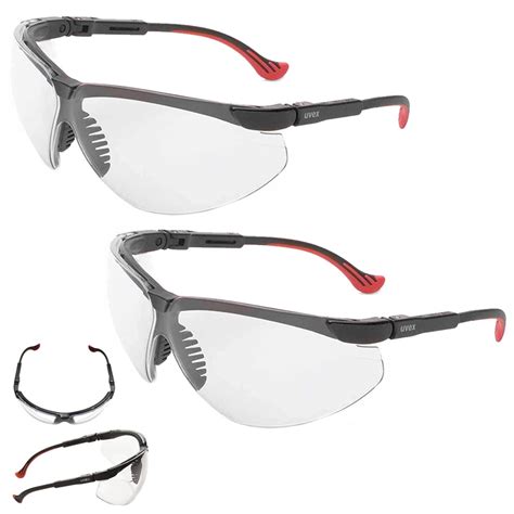 2 Pair Safety Glasses Clear Anti Fog Lens Work Eyewear Eye Protection ANSI Z87.1 - Walmart.com ...