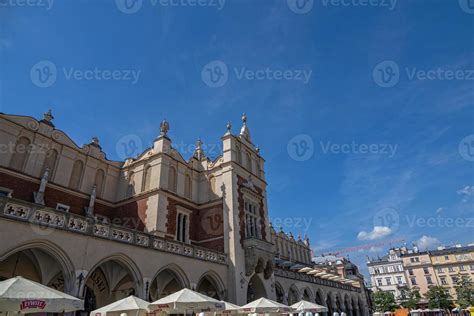 historic old town square in Krakow on a warm summer holiday day 22310763 Stock Photo at Vecteezy