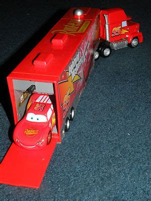 Disney Pixar Cars Lightning McQueen & MACK Hauler truck 2-Pack Toy | #468223879