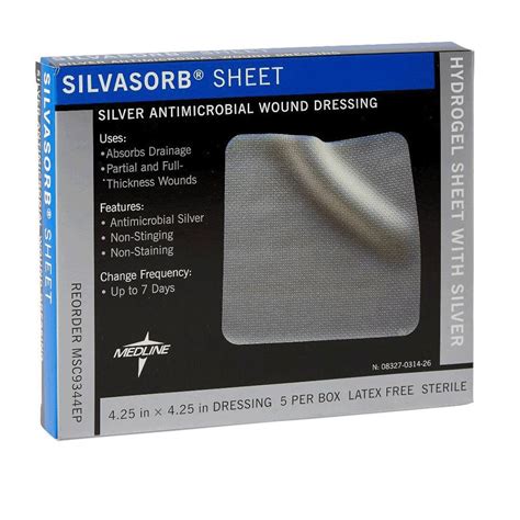 Medline SilvaSorb Silver Antimicrobial Wound Gel Kit