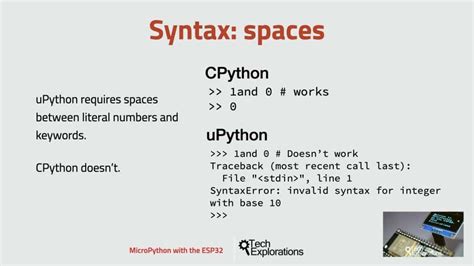 MicroPython with the ESP32 guide series: MicroPython vs CPython