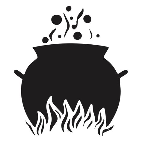 Cooking Cauldron Silhouette PNG & SVG Design For T-Shirts