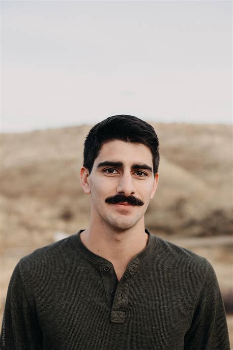 "Portrait Of Hansome Man With Mustache" by Stocksy Contributor "Leah ...