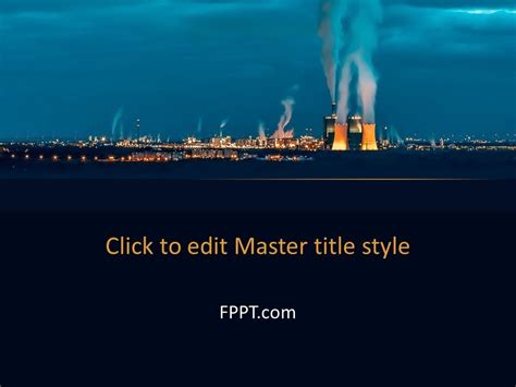 Free Industry Pollution Smog PowerPoint Template - Free PowerPoint ...