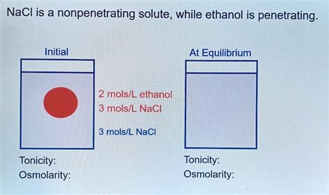 Solved Find the tonicity and osmolarity of before and after | Chegg.com