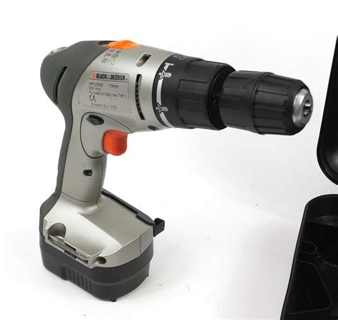 Black & Decker cordless drill with case and instructions