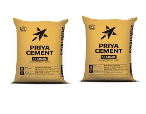 Priya Cement 53 Grade at Rs 335/bag | Priya Cement in Hyderabad | ID: 23368904148