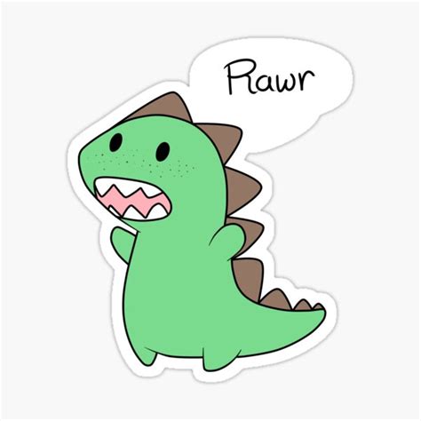 Rawr Stickers | Redbubble