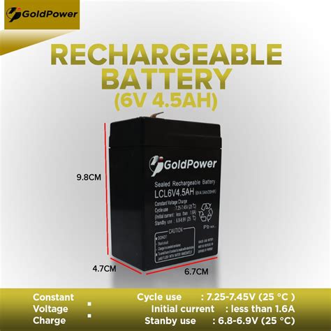 ️GoldPower 6V 4.5AH / 20HR UPS... - Goldpower Philippines