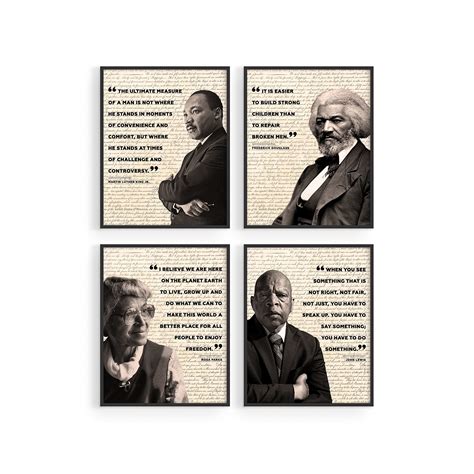 African American Wall Art Black History Posters for Classroom - by Haus ...