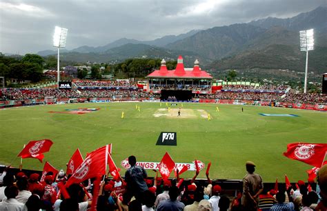 Dharamshala cricket stadium ~ Great Panorama Picture