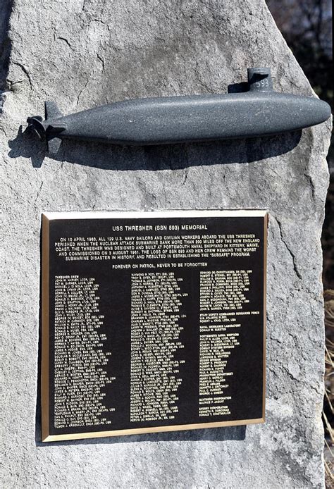 USS Thresher Memorial Photograph by Mark Alesse