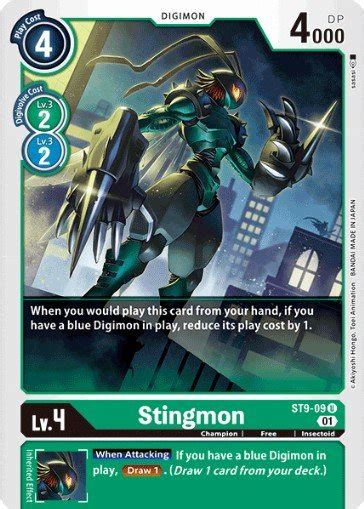 Stingmon (ST9-09) - Digimon Card Database - DigimonCard