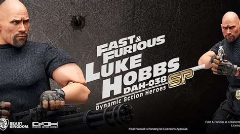 The Rock Action Figure As Luke Hobbs Limited Edition Fast and Furious ...