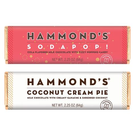 Hammond's Announces New Chocolate Flavors and New Cookie and Candy ...