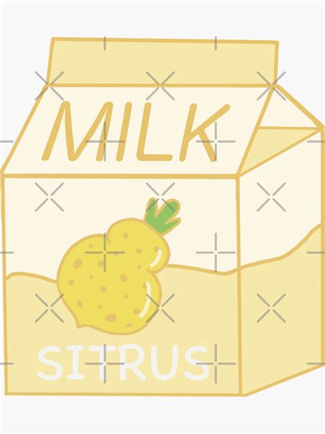 "Sitrus Berry Milk" Sticker for Sale by LycheePunch | Redbubble