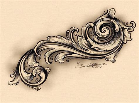 Sam Alfano 】 on Instagram: “S-scroll. . Scrollwork fun. ©️Copyright ...