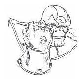 Infinity Gauntlet Coloring Pages For Kids  Free Printable sketch template