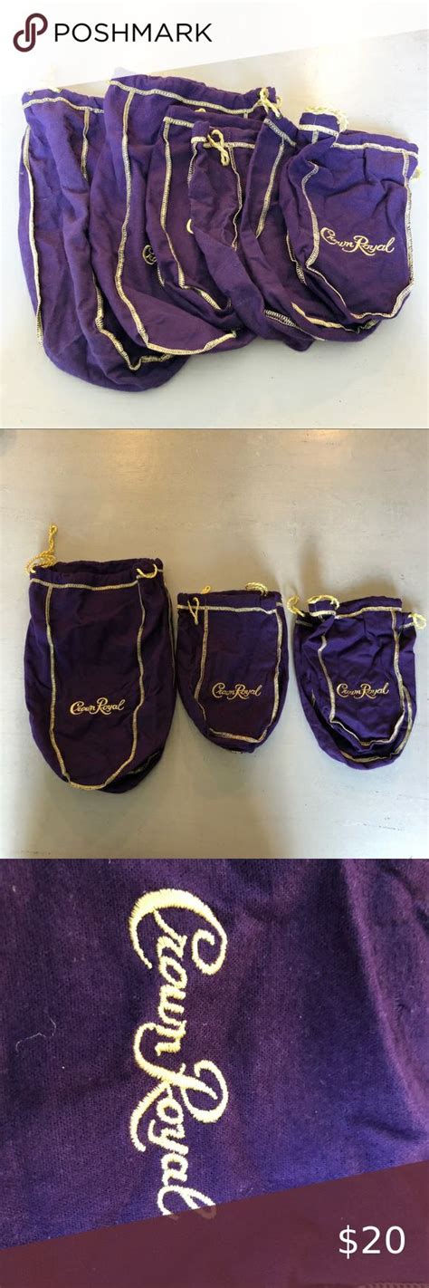 🌙 [crown royal] 6 deep purple dust bags | Crown royal bags, Deep purple ...