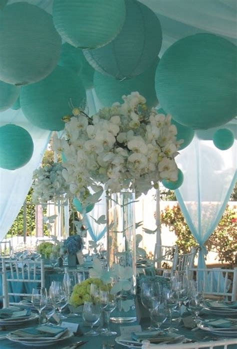 Gorgeous White And Tiffany Blue Wedding- B. Lovely Events