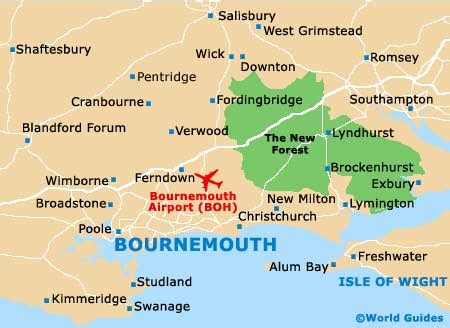 Map of Bournemouth Airport (BOH): Orientation and Maps for BOH Bournemouth Airport