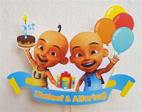 Top 15 Happy birthday upin ipin background - free download for editing