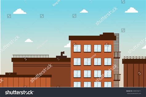 Beautiful Landscape City Vector Illustration Cartoon Stock Vector ...