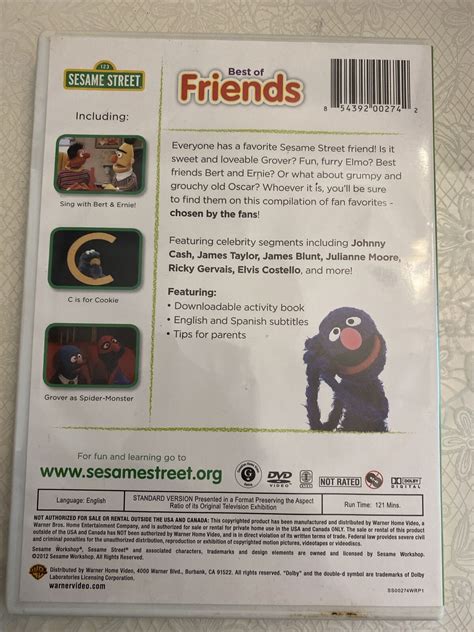 Sesame Street: Best of Friends (DVD, 2013) 854392002742 | eBay