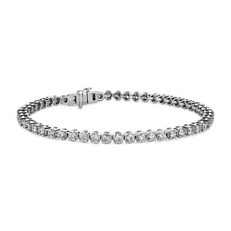 Lab Grown Diamond Tennis Bracelet in 14k White Gold (4 ct. tw.) | Blue Nile