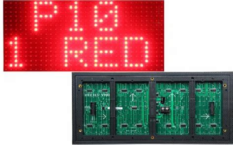 Outdoor Type Red P10 LED Display Module at Rs 350/piece in New Delhi | ID: 17167180748