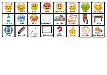 Communication/Visual Chart by Bailey Carr | TPT