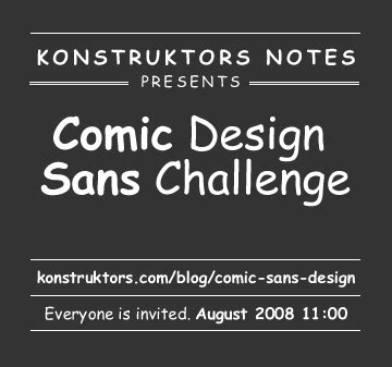 Comic Sans Design Challenge (Development) — Kaspars Dambis