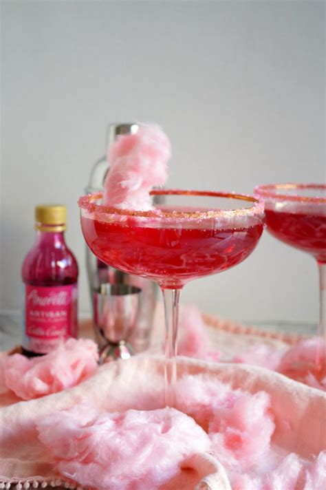 cotton candy sparkler cocktail - The Baking Fairy