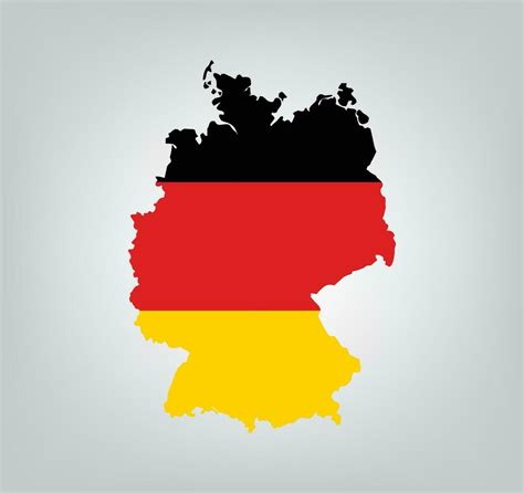 Germany flag map vector design 32477505 Vector Art at Vecteezy