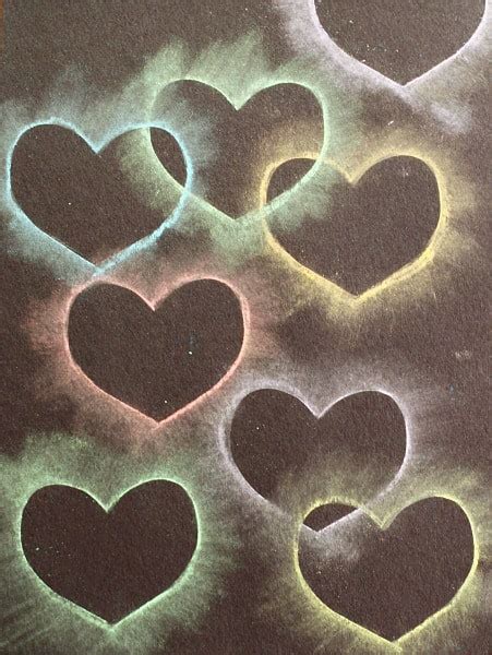 Heart Chalk Stencil Art for Kids - Buggy and Buddy