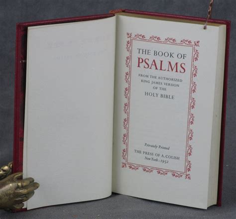 The Book of Psalms, from the Authorized King James Version of the Holy Bible | King James Bible ...